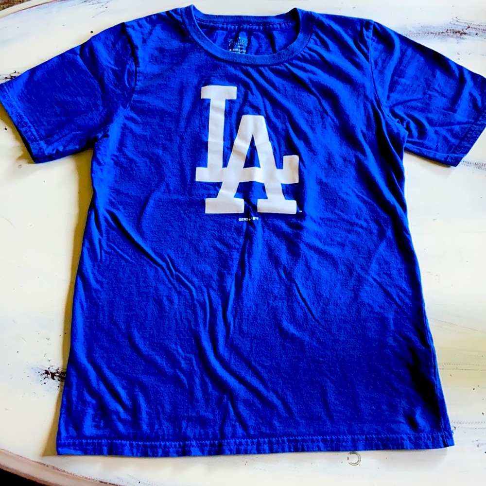LA Dodgers Blue T-Shirt, youth M 10/12